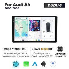 Штатна магнітола Audi A4 (B6, B7) (2000-2008) DUDU 6, 8/128 2K (2000x1200) QLED, GPS + 4G + CarPlay 009638 фото