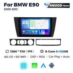 Штатна магнітола BMW 3-серії (E90) (2005-2013) M600 (6/128 Гб), 2K (2000x1200) QLED, GPS + 4G + CarPlay 002316 фото