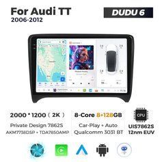 Штатна магнітола Audi TT (2006-2014) DUDU 6, 8/128 2K (2000x1200) QLED, GPS + 4G + CarPlay 009627 фото