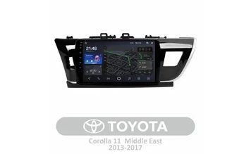 Штатна магнітола AMS T1010 6+128 Gb Toyota Corolla 11 Middle East 2013-2017 (B) 10" 24932 фото