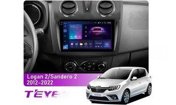 Штатна магнітола Teyes CC3 4+32 Gb Renault Logan 2 2012-2022 Sandero 2 2013-2022 (F2) (A) 9" 2k 36413 фото
