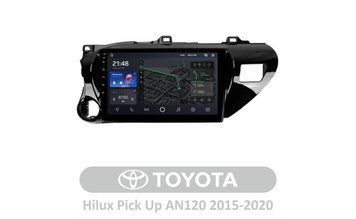 Штатна магнітола AMS T1010 6+128 Gb Toyota Hilux Pick Up AN120 2015-2020 10" 24924 фото